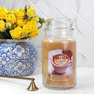NEW Martha Stewart - 26oz. Two Wick Scented Candle - Caffe Latte NWT